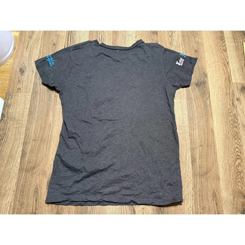 On Fire Shirt Women's Size Large, Gray, Los Angeles Graphic Print - Picture 2 of 9